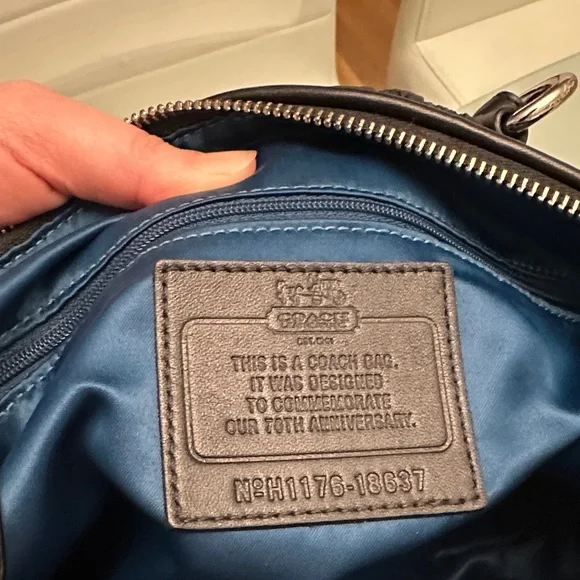 Coach Black Quilted Satchel with Braided Detail - Picture 14 of 16